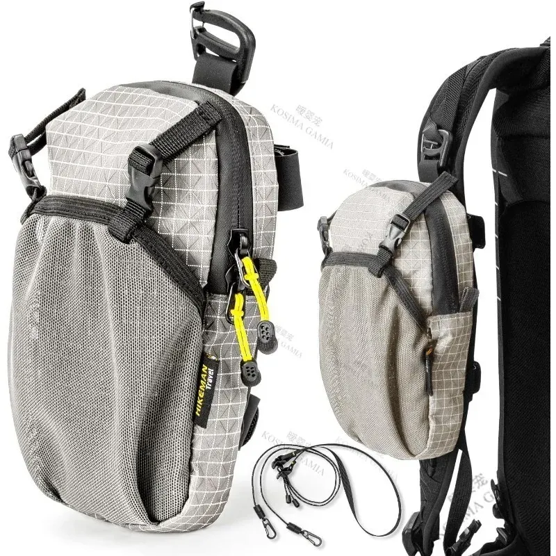 Sac à bandoulière pour sac à dos avec pochette smartphone et sangle imperméable, léger, idéal pour le sport, la randonnée et le camping 8