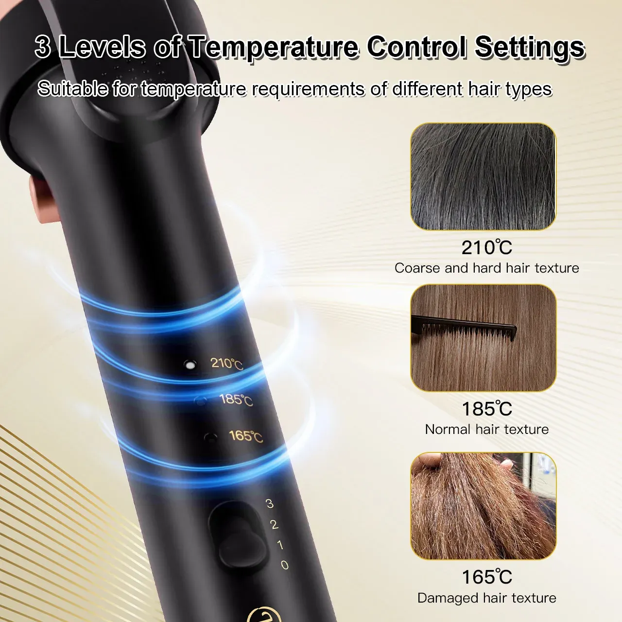 Détail du fer à friser céramique