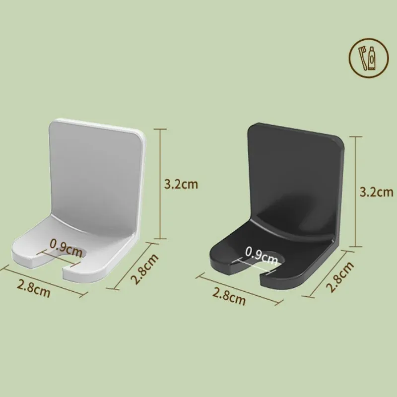 Support mural en forme de U pour brosses à dents, sans perçage, étanche et stable, pour salle de bain 3