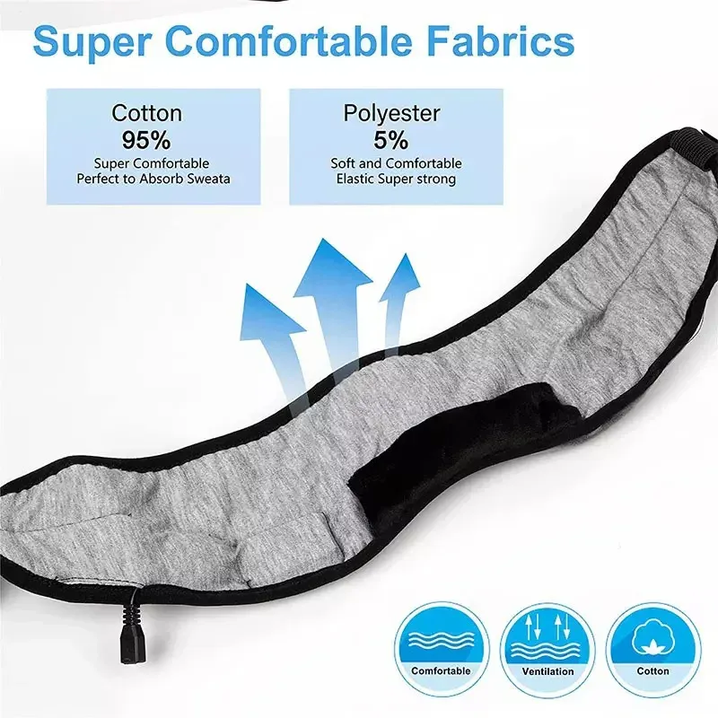 Masque de sommeil 3D avec écouteurs Bluetooth sans fil, bandeau élastique doux et confortable 4