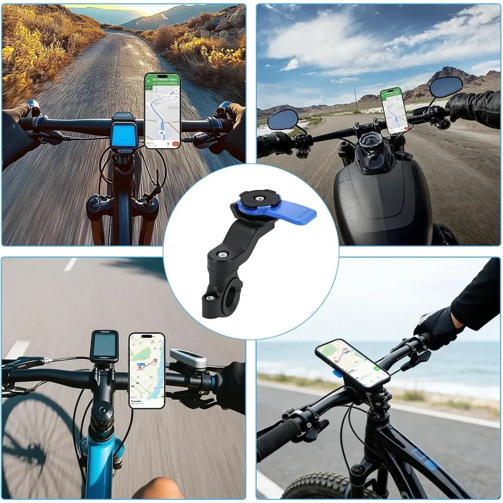 Support de téléphone universel rotatif pour moto et vélo