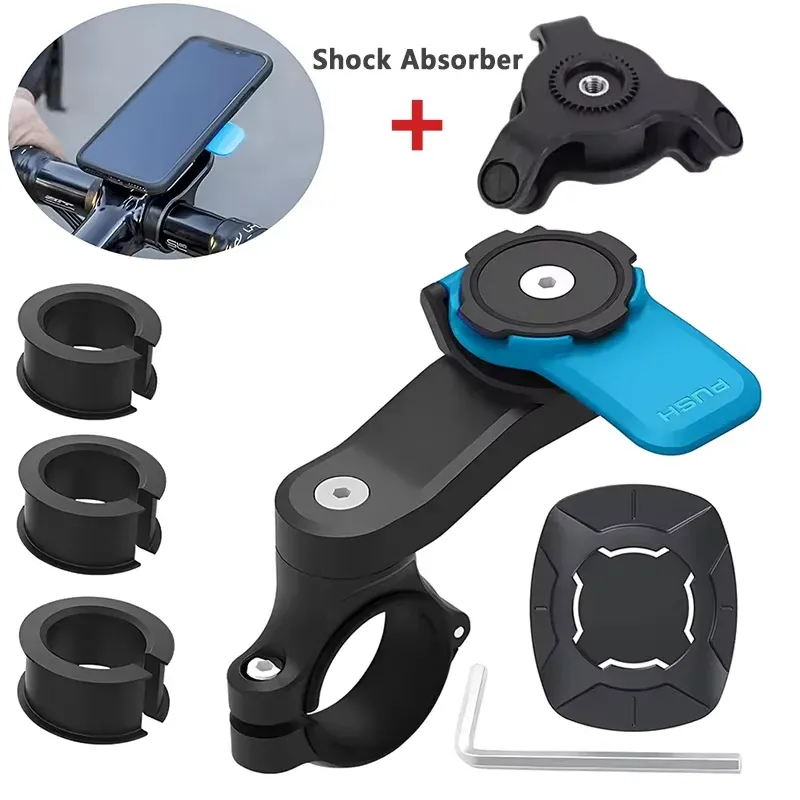 Support de téléphone universel rotatif à 360° pour moto et vélo, antichoc et entièrement réglable, compatible GPS et tous smartphones 9