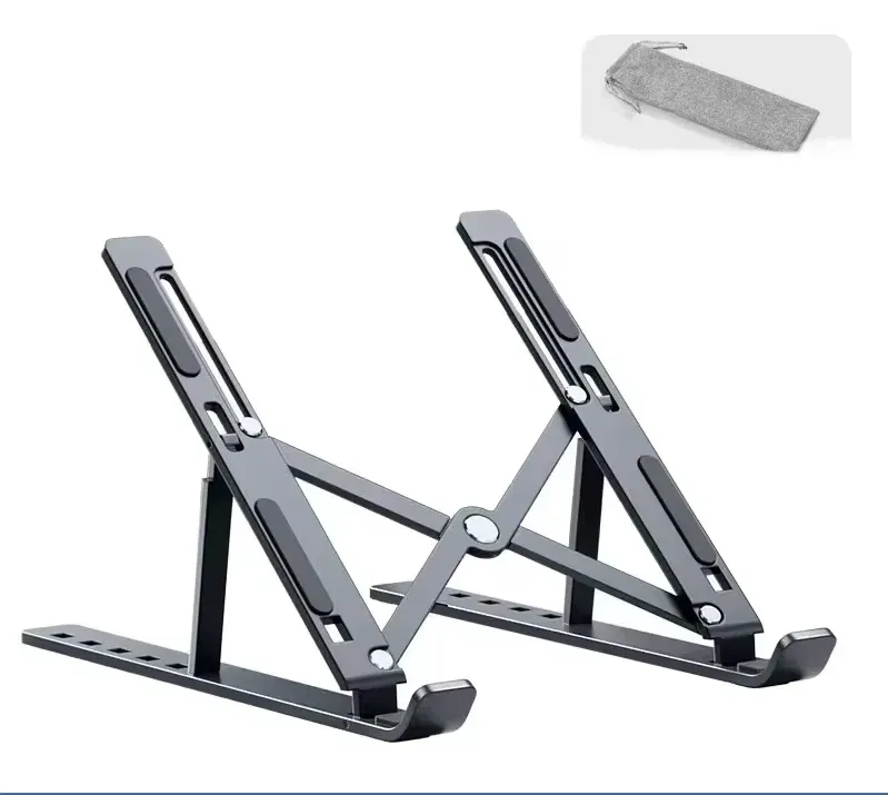Support pliable et réglable en aluminium pour MacBook, ordinateur portable et tablette 12