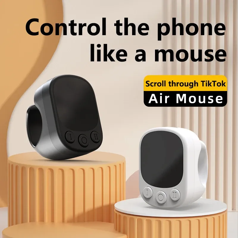 Bague de défilement TikTok, télécommande avec pavé tactile, déclencheur d'appareil photo et souris, bague de contrôle vidéo courte compatible iPhone et iPad