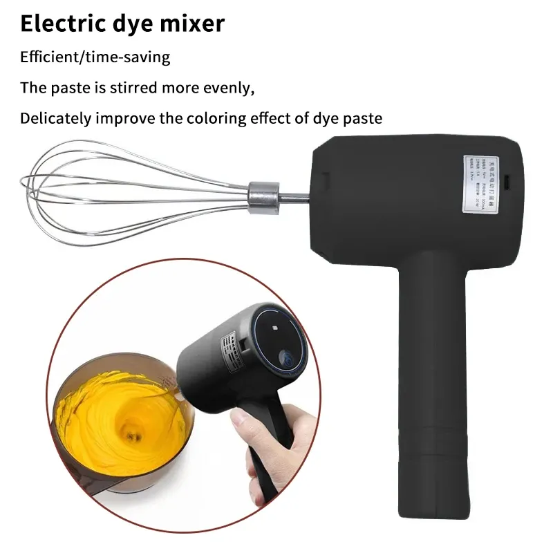 Agitateur automatique pour teinture, mélangeur portable rechargeable pour crème capillaire et pâte colorante 1