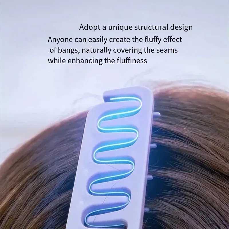 Peigne de coiffure à texture moelleuse, brosse à cheveux volumisante à dents larges, outils de bouclage, racines moelleuses, couverture de couture, frange, peigne de coiffure

Wait, that's the same text as the input, which is already in French. Here is a cleaner version, removing the repetition and keyword stuffing:

Peigne de coiffure volumisant à dents larges pour cheveux à texture moelleuse 4