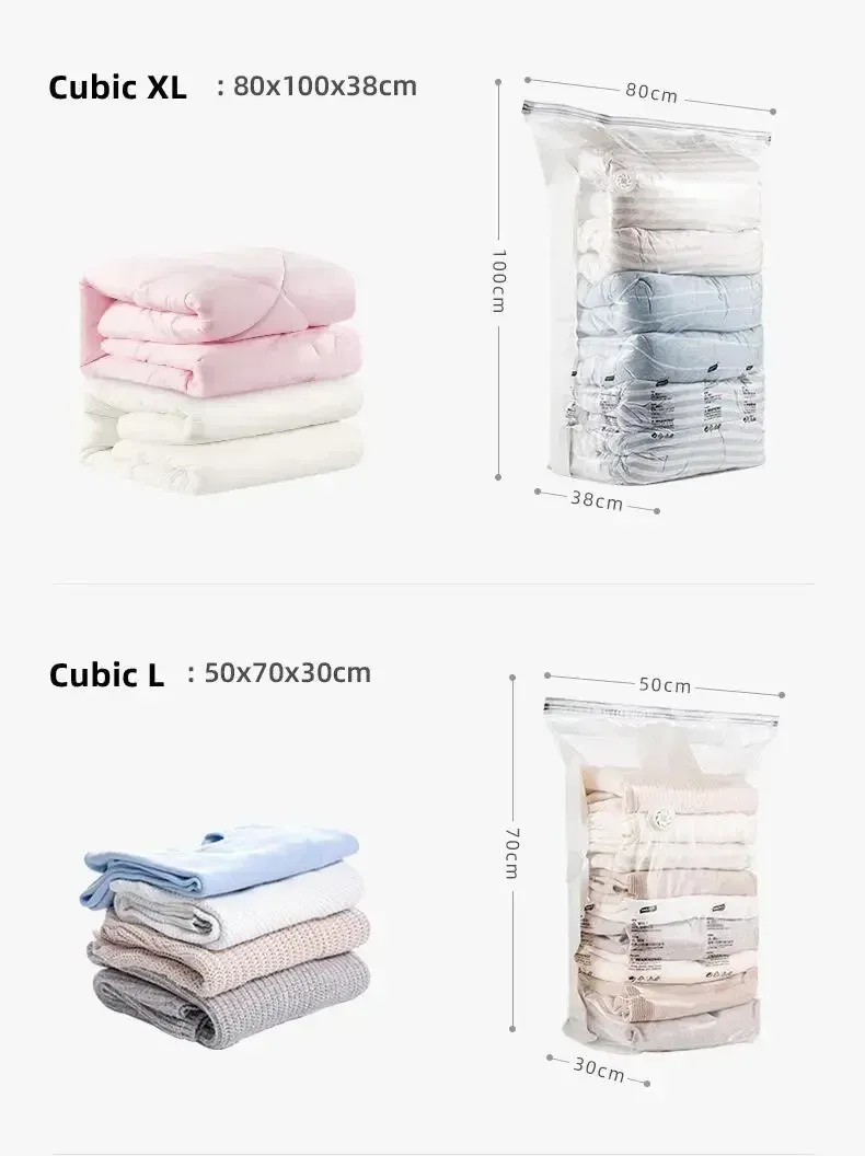 Sac de rangement sous vide, gros plan