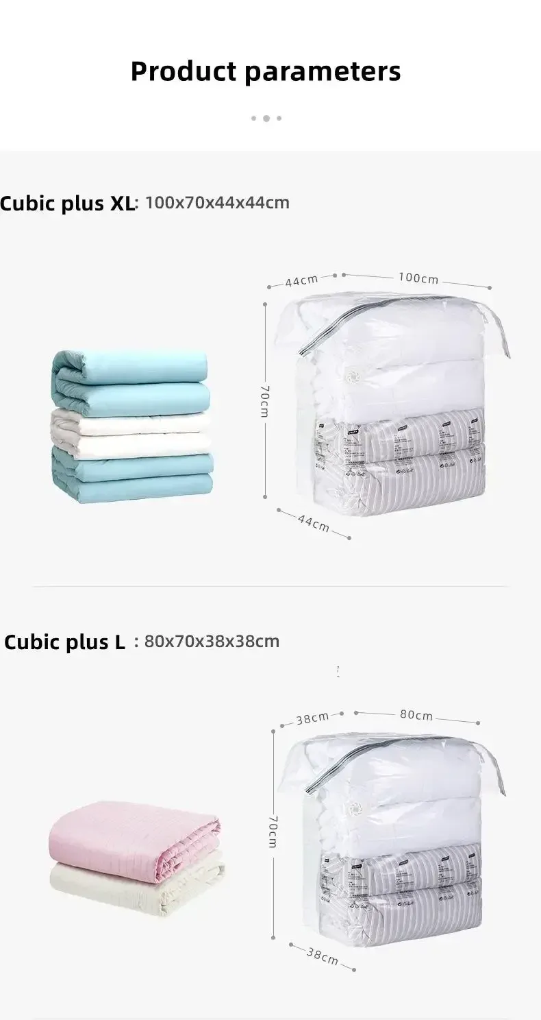 Sac de rangement sous vide, ambiance intérieure
