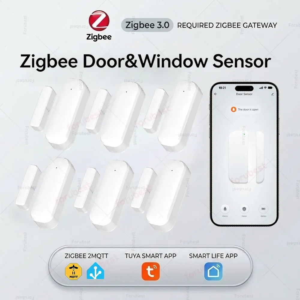 Capteur de porte et de fenêtre Zigbee, vue d'ensemble