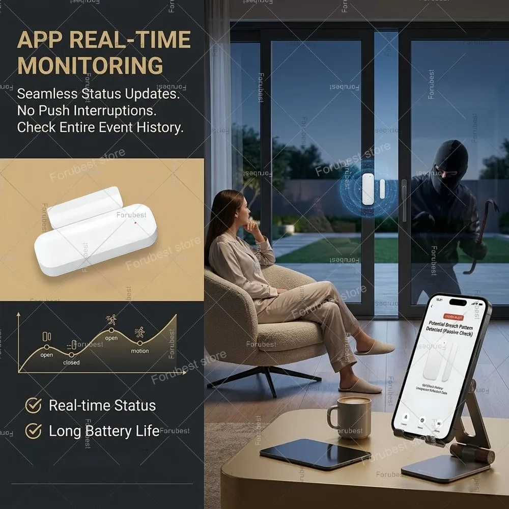 Capteur de porte et de fenêtre Zigbee, installation