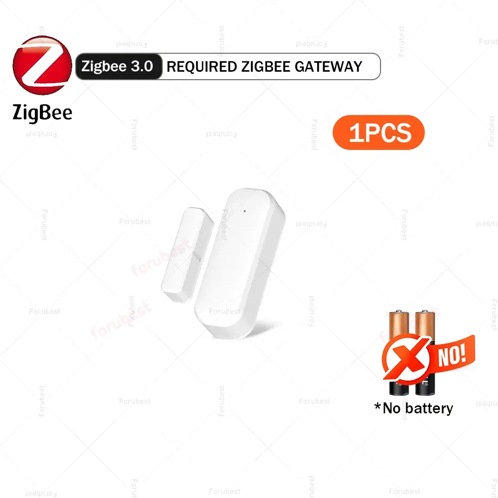Capteur de porte et fenêtre Zigbee sans fil, détecteur magnétique ouvert/fermé pour maison connectée, compatible Tuya, Zigbee2MQTT et Home Assistant 10