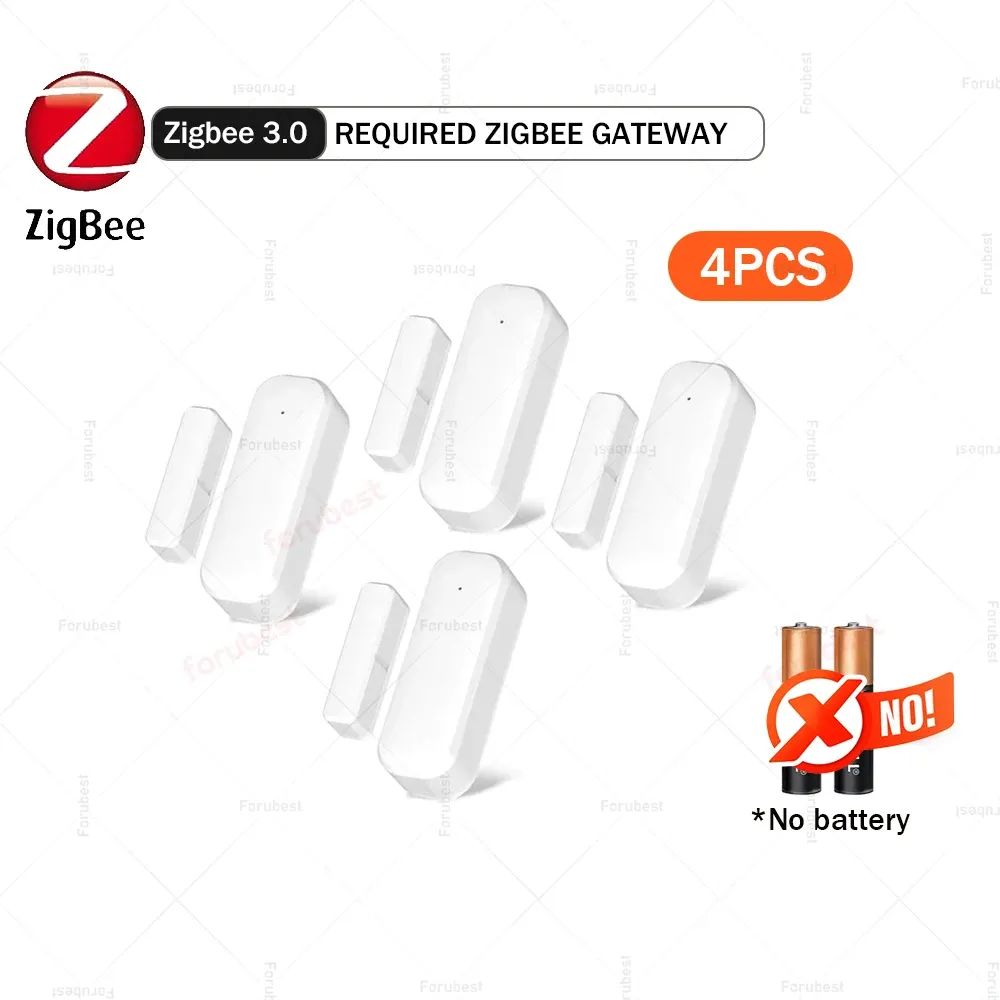 Capteur de porte et fenêtre Zigbee sans fil, détecteur magnétique ouvert/fermé pour maison connectée, compatible Tuya, Zigbee2MQTT et Home Assistant 9