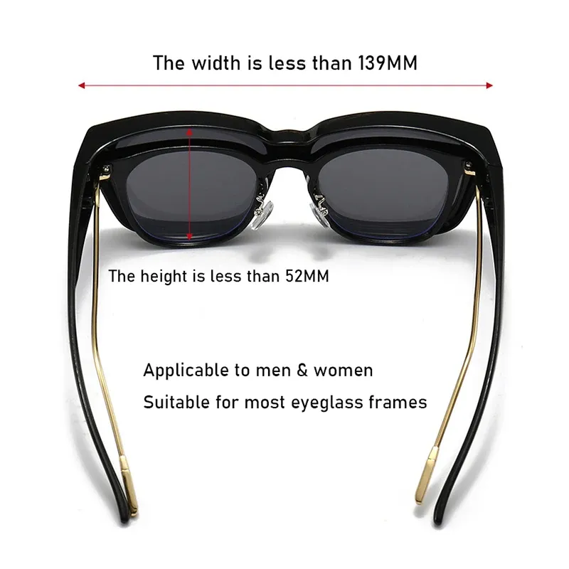 Lunettes de soleil polarisées unisexes à verres correcteurs pour myopie, style vintage, idéales pour la conduite et les voyages en plein air 4