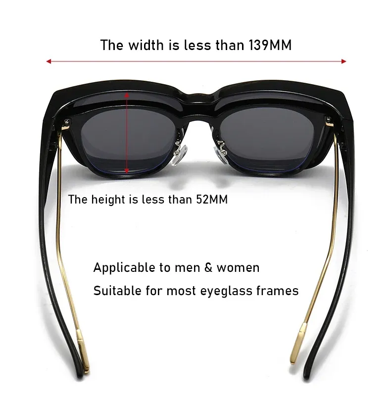 Modèle portant des lunettes polarisées