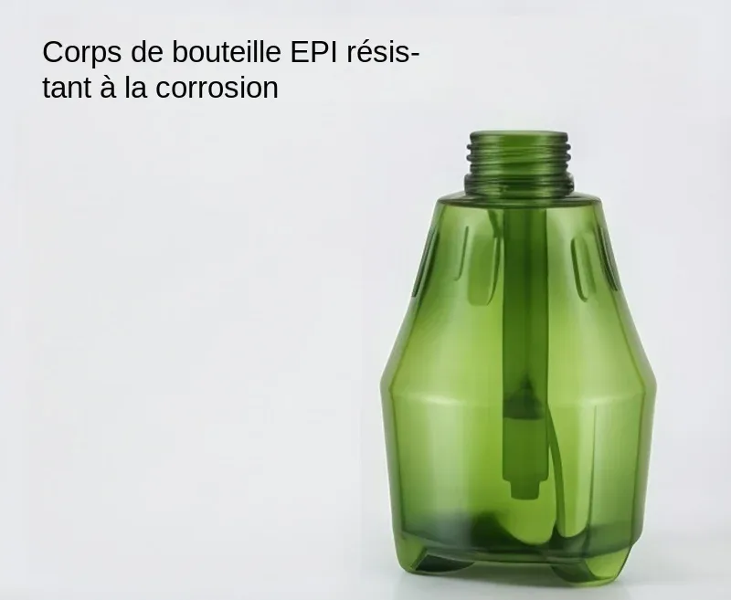 Détail du pulvérisateur et de sa buse de pulvérisation