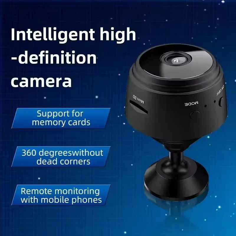 Mini caméra A9 WiFi sans fil, caméra de surveillance à distance pour la maison intelligente 2