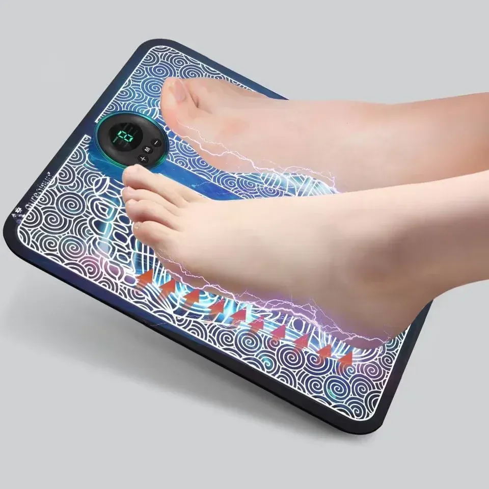 Coussin de massage électrique pour les pieds, masseur musculaire et appareil de relaxation pour le fitness, le sport en plein air, la maison et la famille 4
