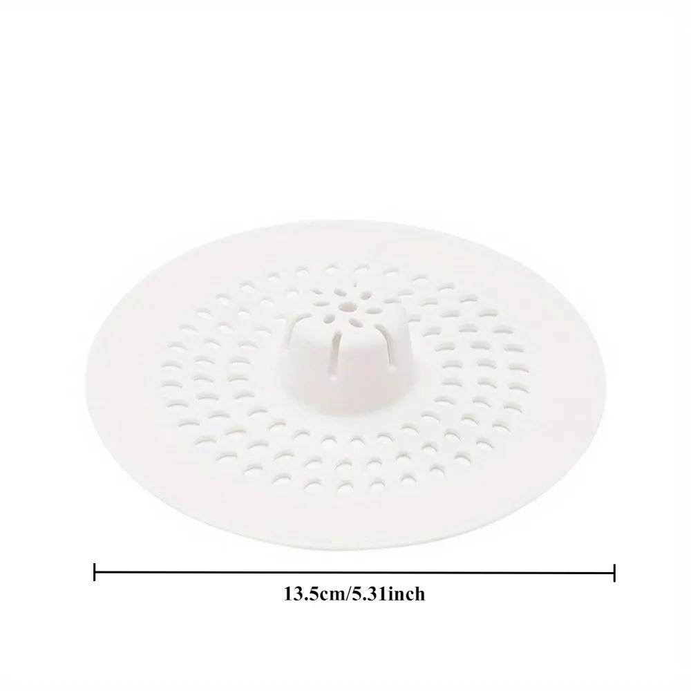 Crépine de vidange en silicone avec trous d'évacuation, pour douche, salle de bain et cuisine (lot de 1) 8