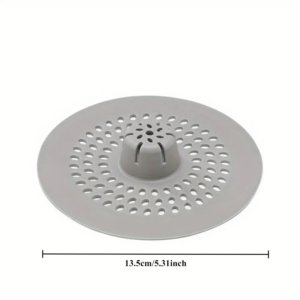 Crépine de vidange en silicone avec trous d'évacuation, pour douche, salle de bain et cuisine (lot de 1) 7