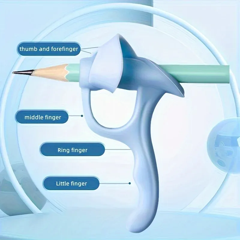 Ensemble de 4 stylos ergonomiques à poignée souple en caoutchouc, aide à l'écriture manuscrite et à la posture 6