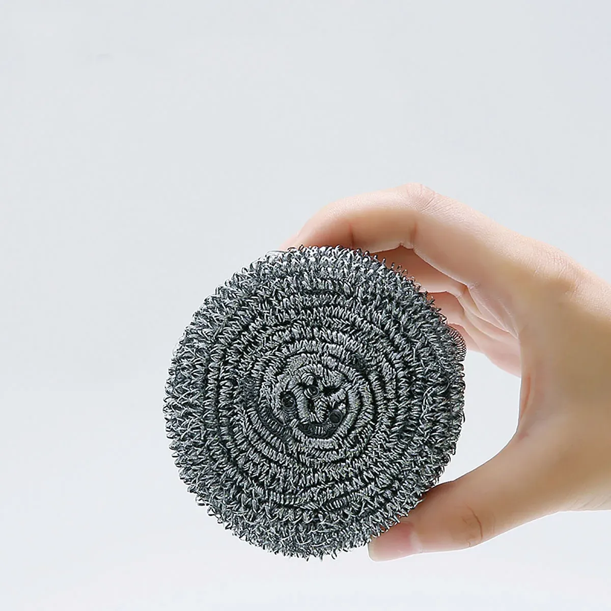 Tampons à récurer en acier inoxydable (lot de 6 ou 12) pour cuisine et salle de bain, haute résistance 3