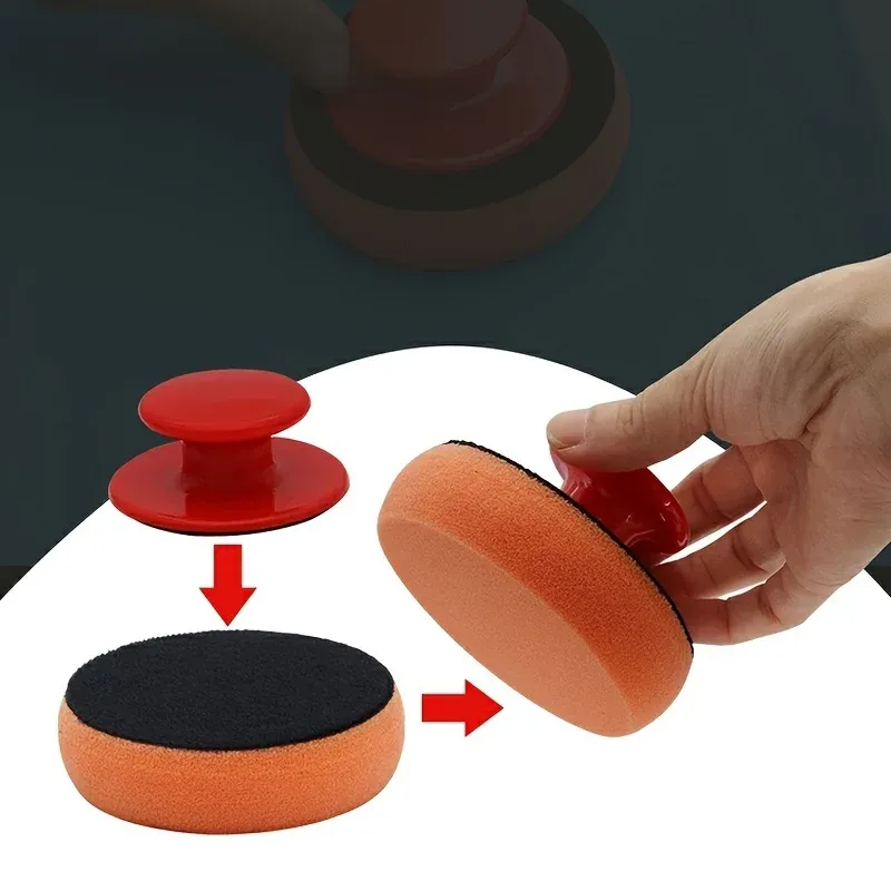 Détail de l'éponge de polissage en microfibre