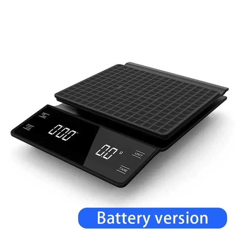Balance à café numérique rechargeable avec minuterie et écran LED, capacité 3 kg, précision 0,1 g 7