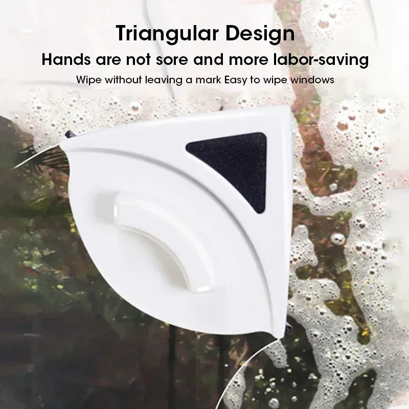 Nettoyeur de vitres magnétique double face avec corde de sécurité 3