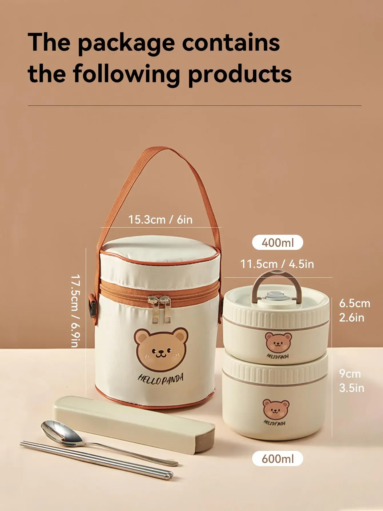WORTHBUY Boîte-repas bento thermique étanche pour micro-ondes, pour étudiants, contenant alimentaire isolé en acier inoxydable 304, grande capacité, design mignon 14