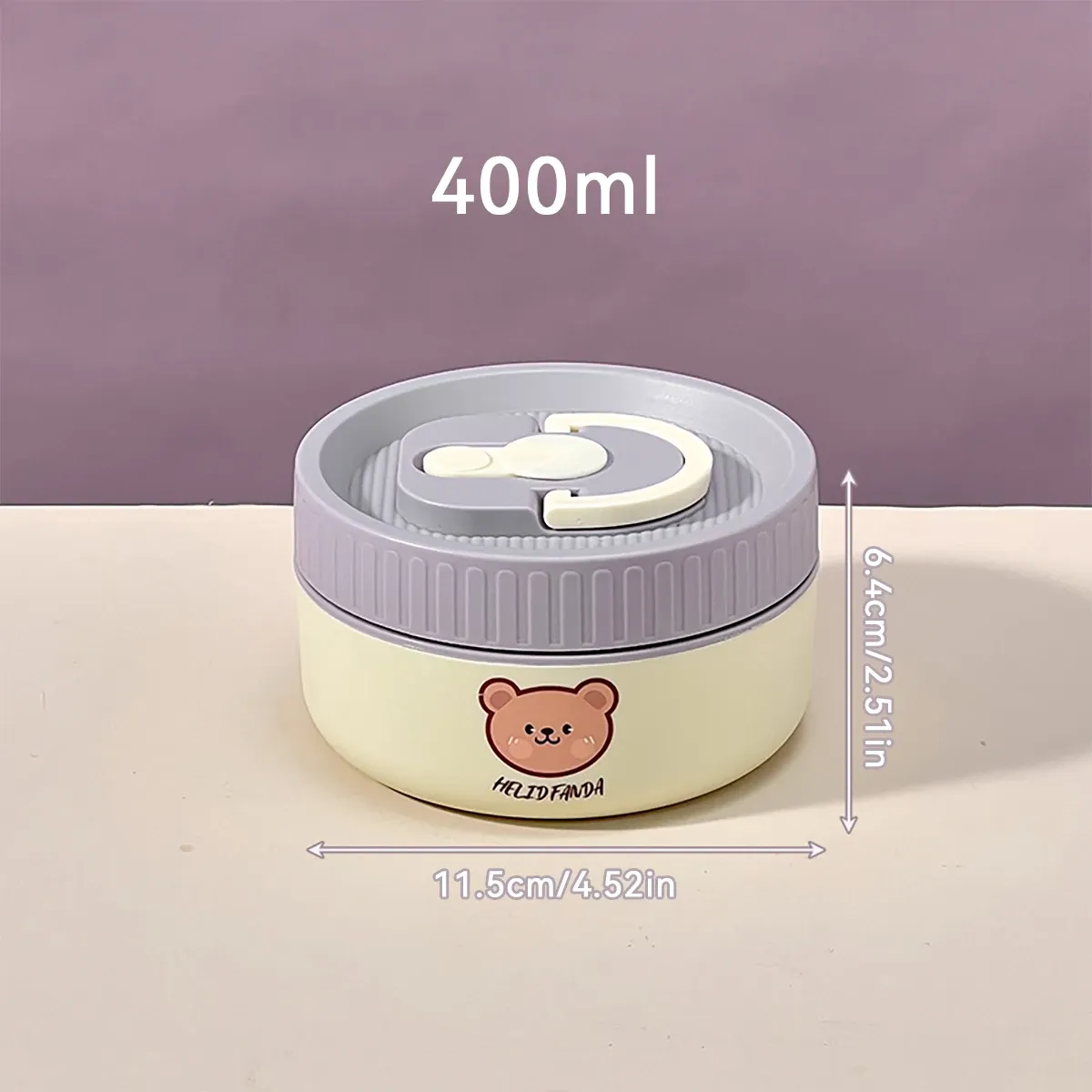 WORTHBUY Boîte-repas bento thermique étanche pour micro-ondes, pour étudiants, contenant alimentaire isolé en acier inoxydable 304, grande capacité, design mignon 11