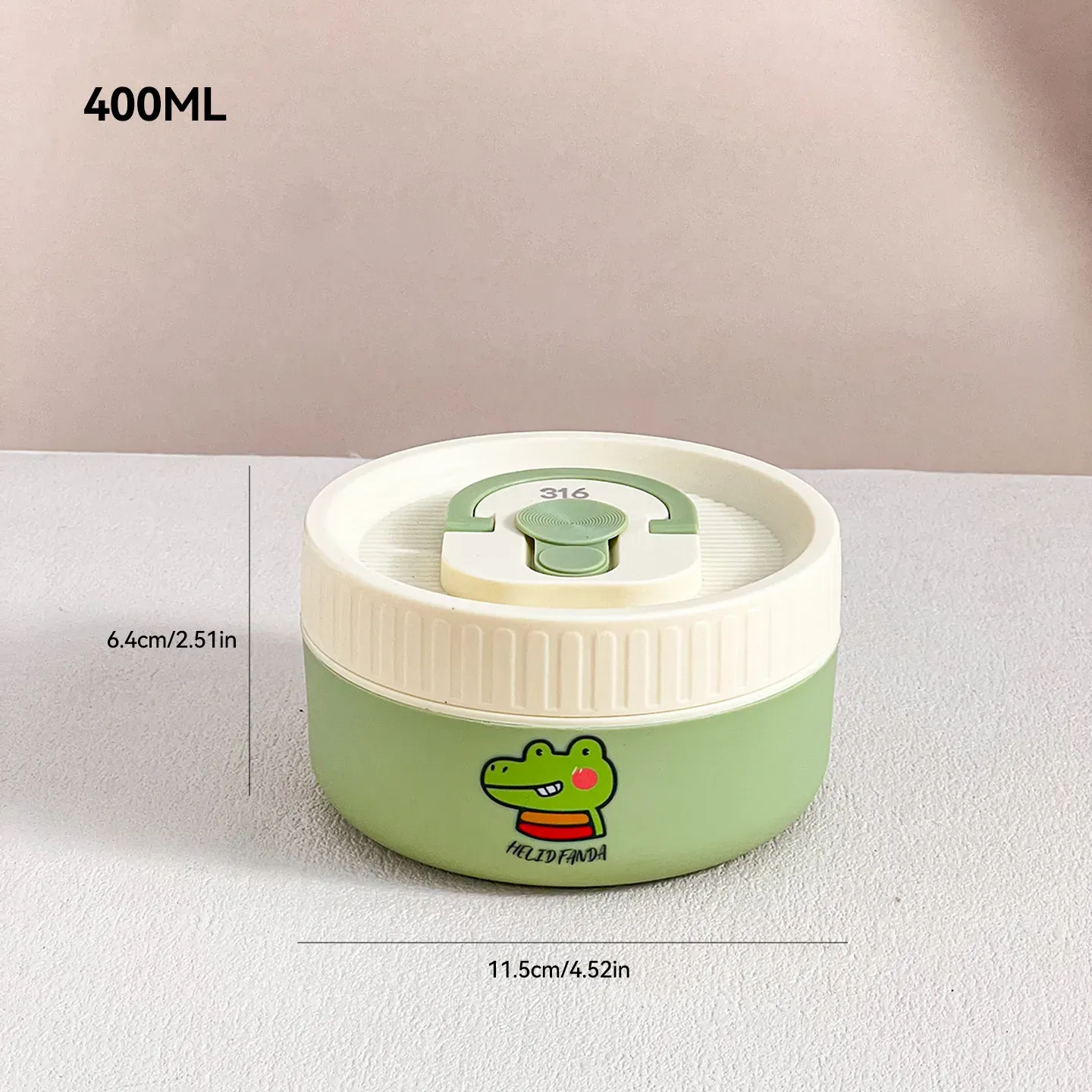 WORTHBUY Boîte-repas bento thermique étanche pour micro-ondes, pour étudiants, contenant alimentaire isolé en acier inoxydable 304, grande capacité, design mignon 24