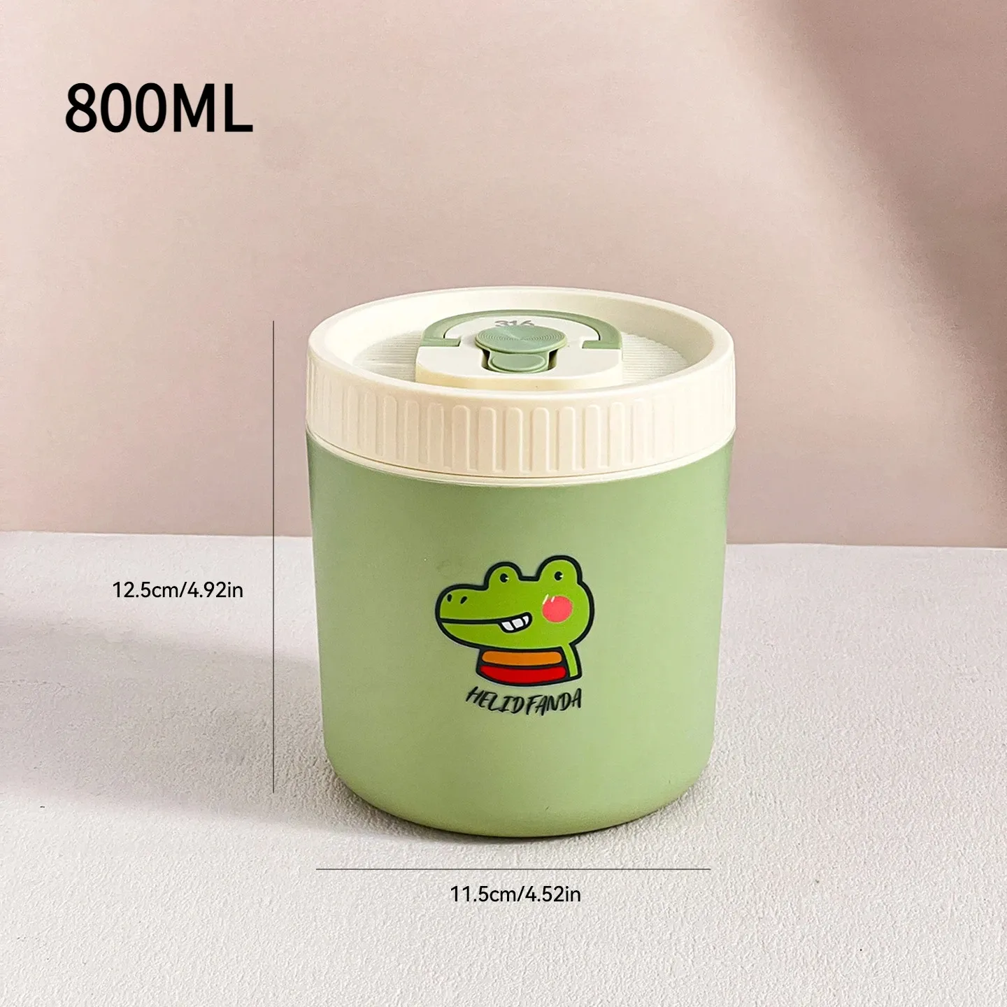 WORTHBUY Boîte-repas bento thermique étanche pour micro-ondes, pour étudiants, contenant alimentaire isolé en acier inoxydable 304, grande capacité, design mignon 13