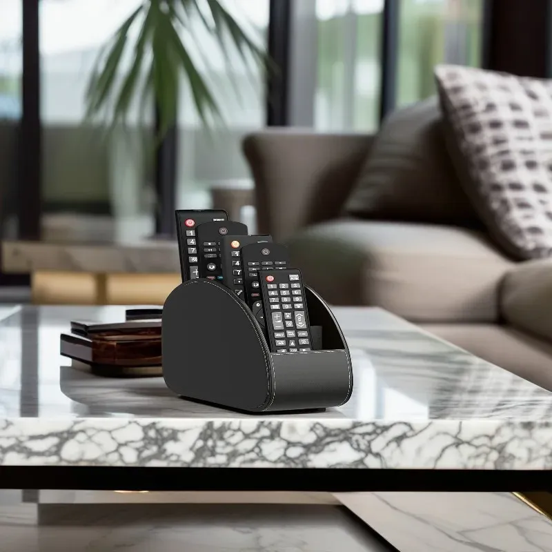 Support de télécommande – Organisateur de télécommande pour téléviseur, lecteur multimédia, stylos, bureau et table de chevet, peu encombrant 3
