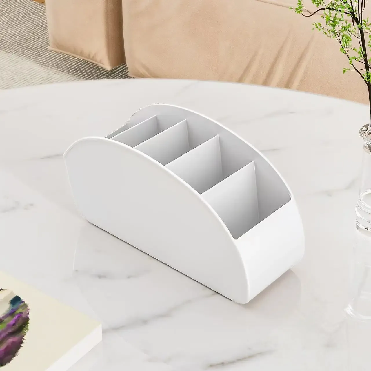 Support de télécommande – Organisateur de télécommande pour téléviseur, lecteur multimédia, stylos, bureau et table de chevet, peu encombrant 9