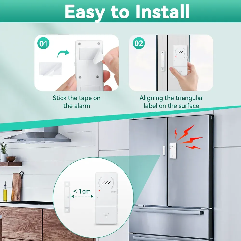 Fonctionnement de l'alarme de porte de réfrigérateur ELECTOP