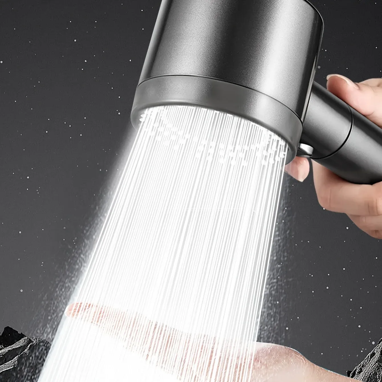 Pommeau de douche réglable 5 jets, filtre haut débit, haute pression, économie d'eau, buse de douche, accessoires de salle de bains 5
