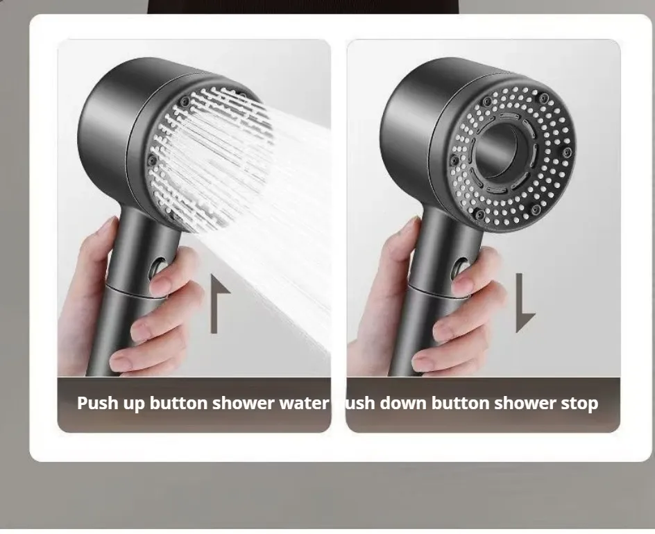 Pommeau de douche, jet pluie