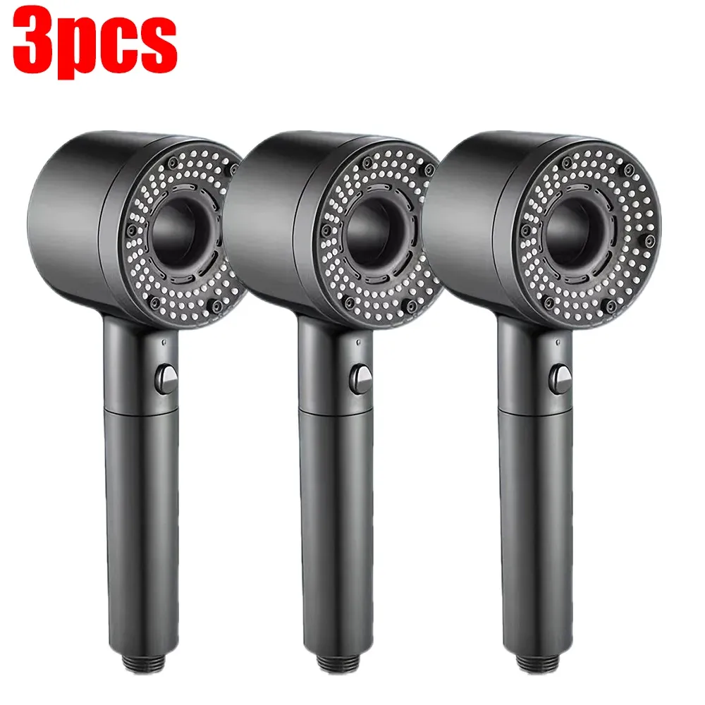 Pommeau de douche réglable 5 jets, filtre haut débit, haute pression, économie d'eau, buse de douche, accessoires de salle de bains 19