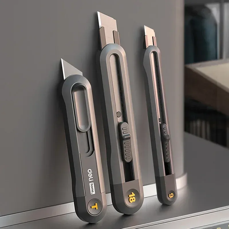 Deli Couteau utilitaire multifonction rétractable avec scie 2