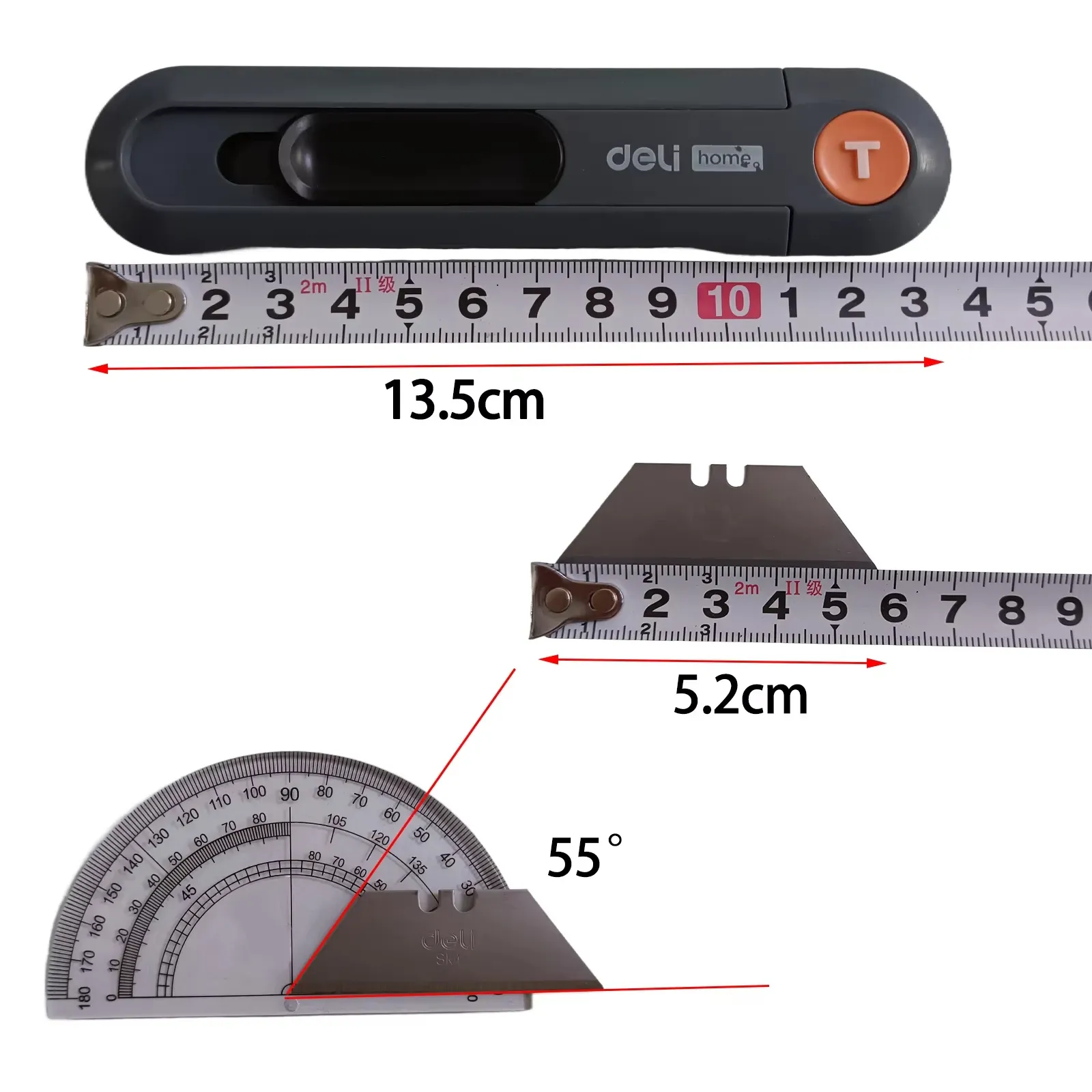 Deli Couteau utilitaire multifonction rétractable avec scie 6
