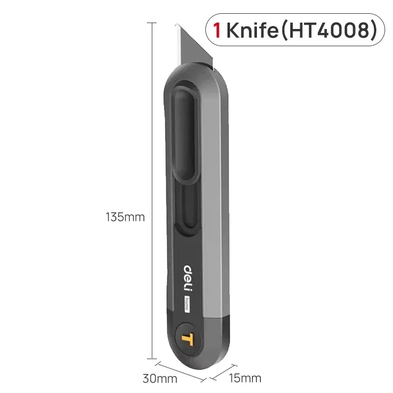 Deli Couteau utilitaire multifonction rétractable avec scie 22