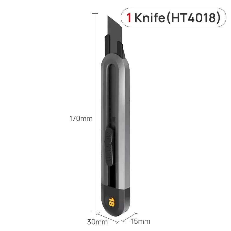 Deli Couteau utilitaire multifonction rétractable avec scie 23