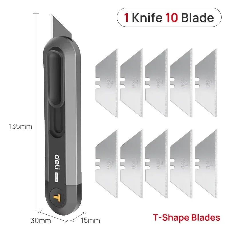 Deli Couteau utilitaire multifonction rétractable avec scie 17