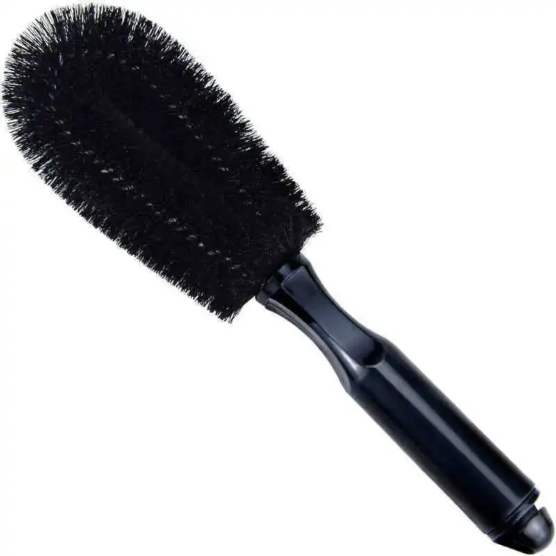 Brosse de nettoyage de pneus et de jantes pour voiture, outil de nettoyage de jantes, poignée de plumeau, brosse de détail pour roues de moto et de camion 3