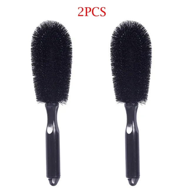 Brosse de nettoyage de pneus et de jantes pour voiture, outil de nettoyage de jantes, poignée de plumeau, brosse de détail pour roues de moto et de camion 8