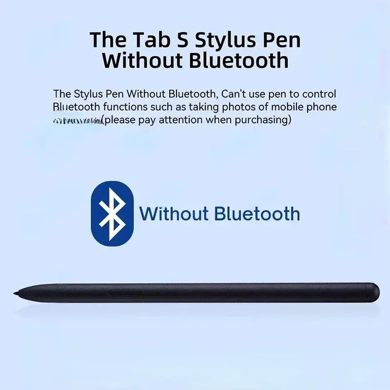 Stylet S Pen pour tablette Samsung Galaxy S8, S7 FE, S6 Lite, S7+, S8+, S9, S9 FE, sans Bluetooth 4