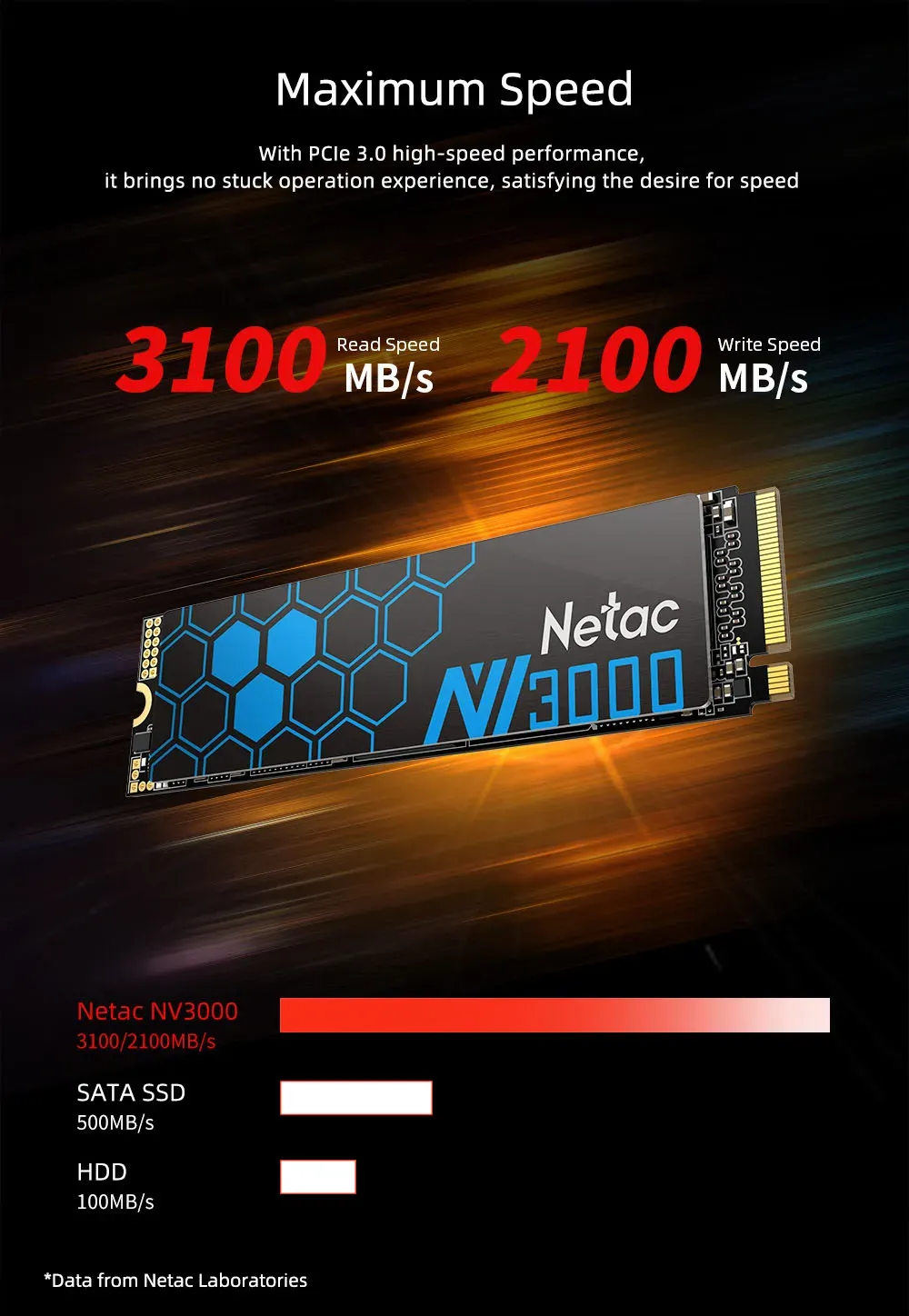Design du SSD Netac NV3000