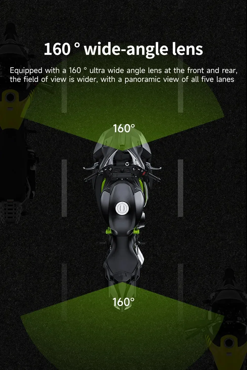 Caméra moto, détail des finitions