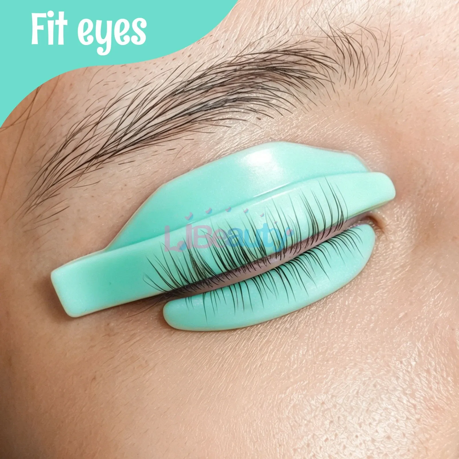 Libeauty 7 Paris Recourbe-cils réutilisable en silicone, tiges de permanente pour cils, bouclier de levage 3D, outil de maquillage 3