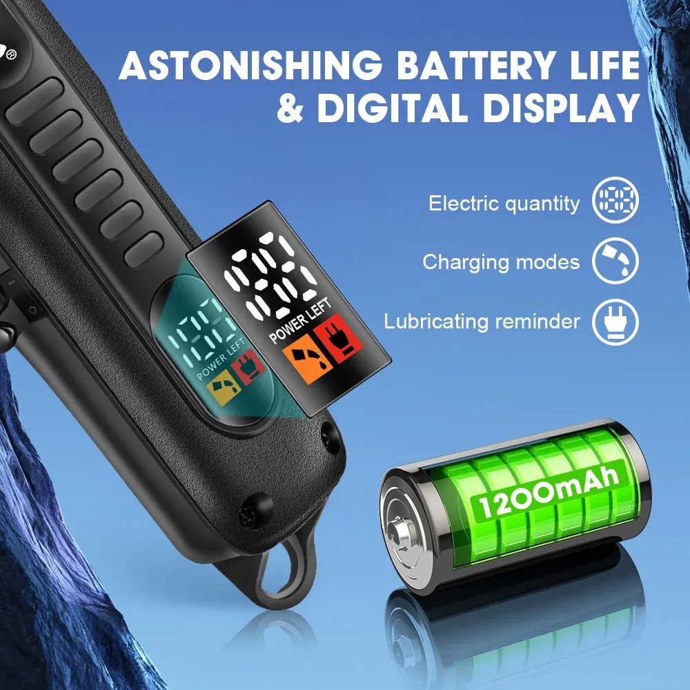 Tondeuse à cheveux électrique professionnelle pour barbier, écran LED, charge USB 4